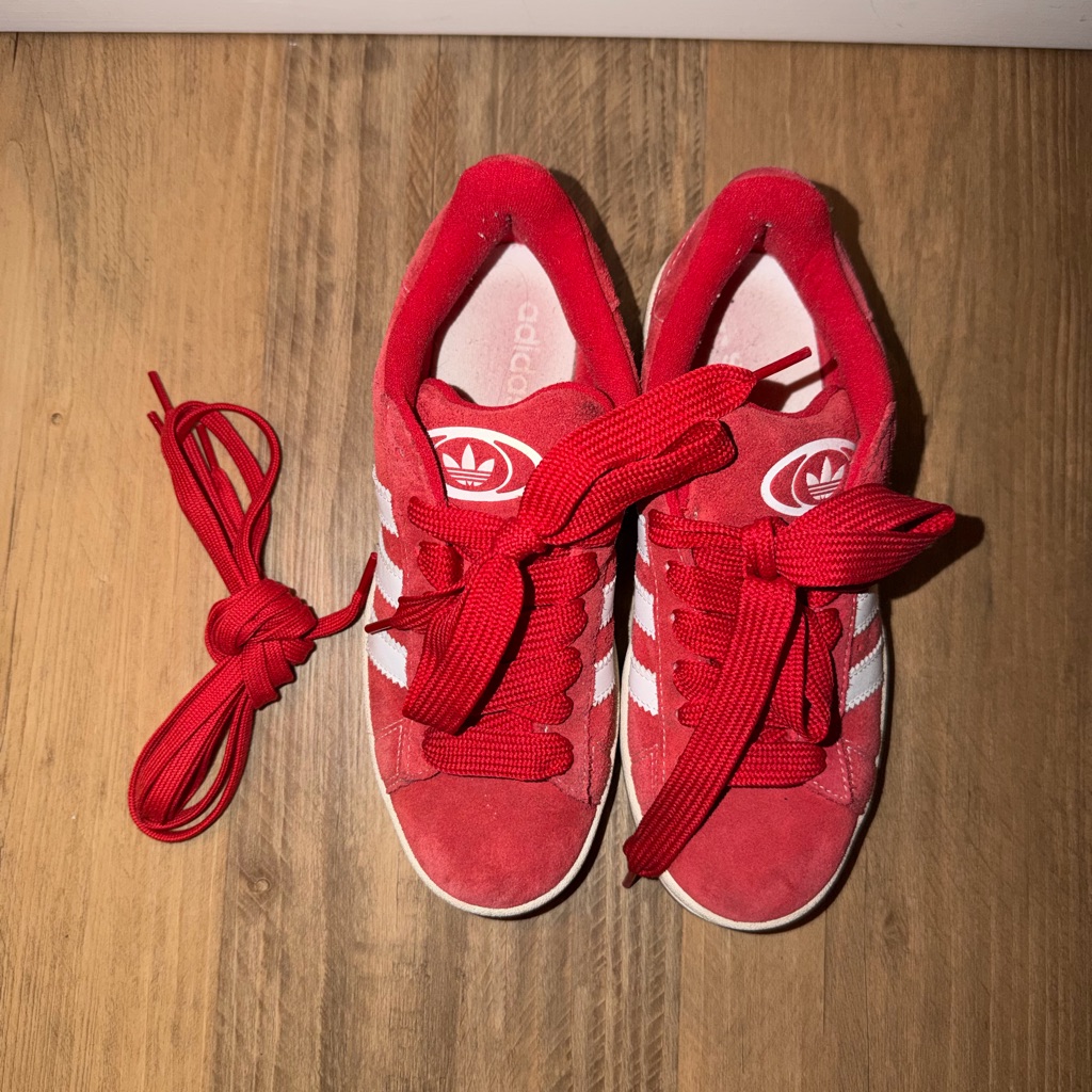 Adidas Women's Red And White Athletic Shoes